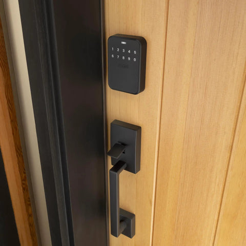 Lockdown Ready Uwb Smart Deadbolt Provides Zero Stress Hands Free Unlock And Smooth Touchscreen Keypad For Crib Safe Security Alongside Sleek Matte Black Hardware