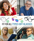 No Slip Eyeglasses Strap Set 4 Pack Eyewear Lanyard Chains For Men And Women Premium Eyeglass Retainer With Solid Clip Loop Includes Diverse Eyewear