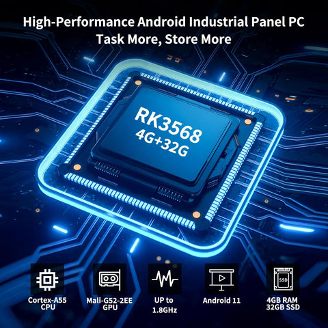 RK3568 chipset of 15.6 Inch Android 11 Touchscreen All In One Display With RK3568 Quad Core Processor 4GB RAM 32GB ROM Built In Speakers Smart Board