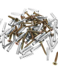 40 Pack Drywall Anchor Screw Kit For Hollow And Wood Walls Heavy Duty Rust Proof Steel Expansion Anchors Multicolor