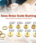 Premium Brass Router Template Guide Set 11 Pcs Fits Any Router Sub Base Like Porter Cable Style Pro Grade Bushing Guides Display