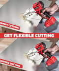 Cordless Sheet Metal Cutter Nibbler With 221 Foot Pounds Of Torque Cuts 18 Gauge Steel Smoothly And Handles Aluminum Leather And Carpet