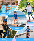 Children using Pool Toy And Underwater Camera For Kids 99ft Waterproof Action Camera With 1080P Video And 20MP Photos Flip Lens Includes 32GB Card For Diving Swimming Beach Snorkeling A Fun Birthday Gift For Boys while swimming, skateboarding, climbing, riding a bike, and surfing.