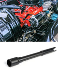 Heavy Duty Pump Drive Pin Fits 283 302 327 350 And 5.7L Small Block Engines With Black Metal Build, shown in an engine compartment.