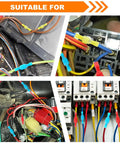 Various uses of 112 Piece Nylon Spade Connector Kit With Quick Disconnects, in automotive and DIY electrical projects.