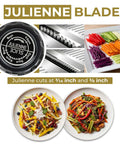 Gramercy Adjustable Mandoline Slicer with julienne blades; includes cut-resistant gloves and waffle fry cutter