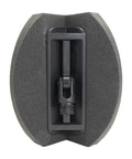 Pro Grade Drywall Corner Sander Accessory With 120 Grit And Male Connector, black sander with compression sponge.