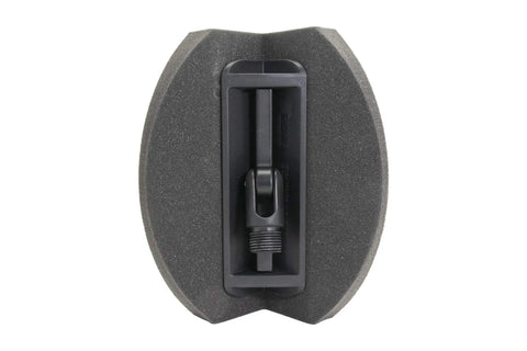 Pro Grade Drywall Corner Sander Accessory With 120 Grit And Male Connector, black sander with compression sponge.