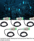 Inductive Proximity Sensor Switch Five Pack LJ30A3-15-Z, 15mm Detection, IP65, DC 6 to 36V, PNP Normally Open, 3-Wire, 300mA