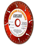 Extreme 4.5 Inch Cut Off Wheel 3 Pack For Metal Cutting Heavy Duty Pro Grade All Purpose Blade with red diamond grit edge