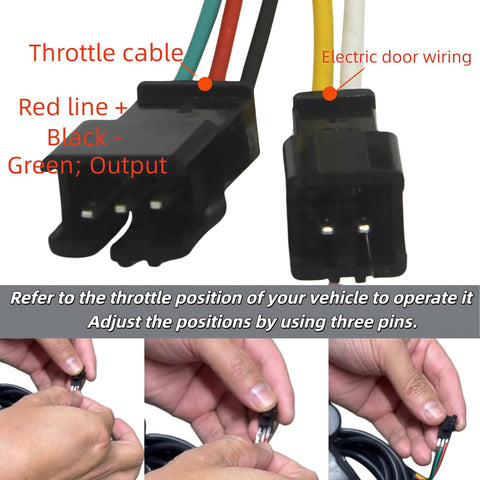 Full Twist Throttle For Q20 Q20 Pro Lite Electric Bikes And Scooters 3 Pin Waterproof Plug Universal Voltage Compatible With Q20 Series Includes 2 Keys Upgraded E Bike Trike Accessory