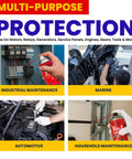 5 In 1 Industrial Lubricant Spray With Moisture Displacer Deep Penetrant Rust Blocker And Long Lasting Lubricant For Live Circuits Tools And Machinery Non Flammable Non Conductive Heavy Duty Protection For Real World Tough Jobs used in various maintenance scenarios