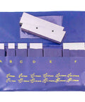 Six Piece Steel Parallel Set From 3/8 Inch To 2-1/4 Inch, Hardened To.0002 Inch, in blue plastic case for machining.