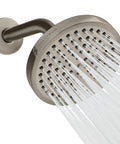High Pressure 6 Inch Rain Shower Head With 6 Inch Shower Arm Chrome Finish, luxury modern look, water spraying view