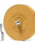 Decal Remover Wheel Kit For Drill 3.5 Inch Eraser Wheel With Adapter Removes Car Decals, Stickers, And Adhesive Residue Quickly