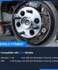 Beefy Front Wheel Bearing And Hub Assembly Kit For Ford F 150 2000 2001 2002 2003 4x4 5 Lugs With ABS shown installed on F-150