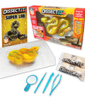Rattlesnake Dissection Kit for Kids Kid Friendly Hands On STEM Science Toy With Carvable Model Dissecting Tray Plastic Tools And Synthetic Gelatin Material For Safe No Live Animal Learning For Ages Six And Up, kit contents and tools