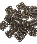 Dope Vintage Bronze Butterfly Hinges With Retro Engraved Pattern Zinc Alloy Material 20 Pack for Wood PVC MDF