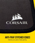 Close-up of Anti Fray Cloth Gaming Mouse Pad For Pixel Precision Extended Size With Stitched Edges For Durability Anti Slip Grip Pro Grade