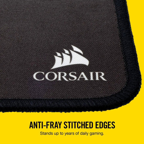 Close-up of Anti Fray Cloth Gaming Mouse Pad For Pixel Precision Extended Size With Stitched Edges For Durability Anti Slip Grip Pro Grade