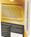 Premium Trading Card Game Booster Stack Featuring Six Dope Anniversary Packs For New Collectors And Veterans Wanting To Snag Legendary Treasures And Fire Finds With Every Single Opening Session side view of booster bundle celebrating 30 years of Pokémon.