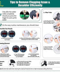 Infographic showing maintenance tips for Two In One ESD Safe Desoldering Station 80W And 60W Soldering Iron with Desoldering Gun.