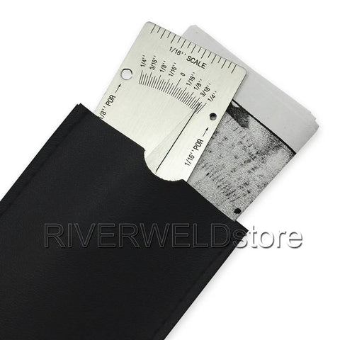 Stainless steel V-WAC Single Weld Gage for fast weld inspections, checks undercuts and pits, crown height and porosity.