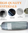 Carbon Fiber 6.8L PCP Air Tank For Paintball And HPA, 414 Cu In Capacity, showing high-quality aluminum alloy liner material details