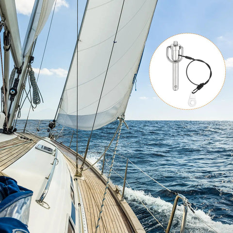 Two Pack Quick Release Pins Three Eighths Inch Diameter By One And A Half Inch Length Push Button Ball Locking Pins with yacht