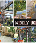 Beefy Workhorse 650ft 1 Eighth Inch T316 Stainless Steel Deck Cable Railing Kit With Cutter And Gloves used in stairs, porch, terrace