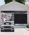 Magnetic Screen Door With Privacy Shield Hands Free Auto Close Snaps Shut Behind You For Total Privacy Black 196 By 86 Inches Easy Install Keeps Bugs Out And Home Fresh installed on garage