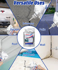 No Sweat Concrete Crack Filler Set Self Leveling Flexible Sealant For Driveways And Foundations 50 Oz Complete Tool Kit displayed for versatile indoor and outdoor uses.