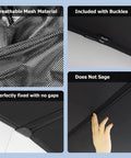 Tesla Model Y roof sunshade by Amazon, Juniper color, breathable black mesh with buckles