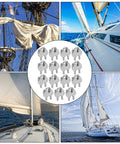 Heavy Duty 15 Pack 304 Stainless Steel Wire Rope Clips 1 Sixteenth Inch U Bolt Cable Clamp Fasteners for outdoor sailing