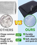 Comparison of cheap common towel and Golf Towel And Club Brush Set With Clip 16x24 Microfiber Towels Two Black Towels Plus Retractable Zip Line Brush And Heavy Duty Divot Tool For On Course Club Cleaning Kit