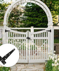 4 Pack 5 Inch T Strap Hinges Heavy Duty Outdoor Gate Hinges Black For Wood Fences Barn Doors Sheds And Gates Premium Iron Hardware