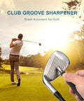Golf Club Groove Sharpener Regrooving Tool And Cleaner For Wedges And Irons generate optimal backspin on a golf course