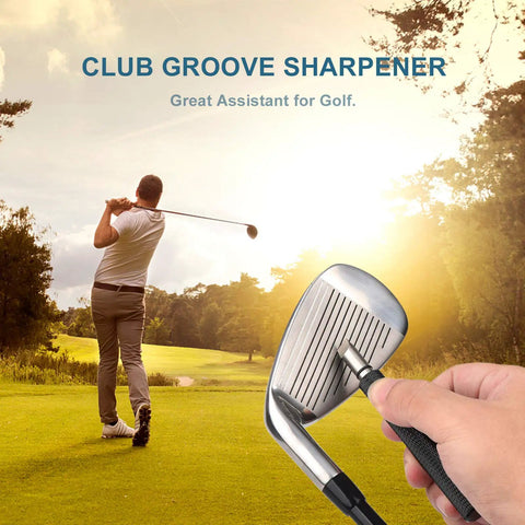 Golf Club Groove Sharpener Regrooving Tool And Cleaner For Wedges And Irons generate optimal backspin on a golf course