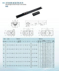 Double Axis Linear Rail Kit With Black Oxide Finish 1400mm SGR20 Rail Plus Two SGB20-5UU Carriages Built For Precision 3D Printer And CNC Machining Projects Heavy Duty Rock Solid Guide System For Smooth Motion, black linear rail with carriage diagram