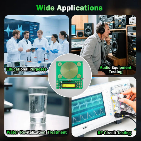 Tunable Frequency Generator For Healing Sine Wave Device From 0.01 Hz To 200000 Hz With 7.83 Hz Default And Preset 10 Hz 40 Hz 174 Hz 285 Hz 396 Hz 417 Hz 432 Hz 528 Hz For Home Use And Wellness, PCB unit