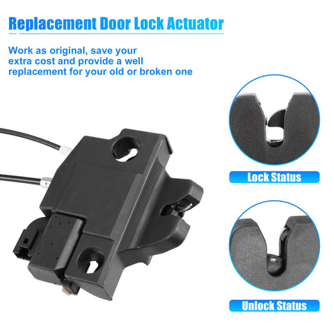 Rear Trunk Latch Lock Actuator Motor 64600-53060 for Lexus IS F IS250 IS350 2006-2013 with lock status indicators
