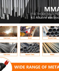 Selection of electrodes for 200 Amp Dual Voltage MIG TIG Welder 2 In 1 With Lift TIG Capability LCD Digital Display