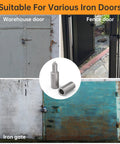Weldable barrel hinges for iron gates; 4 in/4⅛ x 1 in, weld-on steel hinges