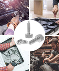 Heavy Duty Stainless Steel Spring Plunger Pins 2 Pack With Knurled Non Slip Grip, shown in use across various tools.