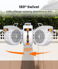 Retractable Hose Reel 1/2 Inch By 65 Feet Heavy Duty Water Hose Reel with 180-degree swivel shown