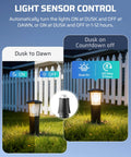 3-Output 300W Low Voltage Landscape Transformer With Dusk To Dawn Photocell, light sensor control, garden lights, fence background