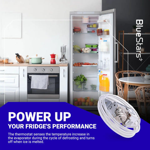 Upgraded Refrigerator Cold Control Thermostat Replacement For Fast Chill Cooling Compatible With Most Major Brands And Replacing 2161284 2198201 2198202