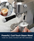 Dedica Duo Compact Espresso Machine With Milk Frother Wand For Espresso Cold Brew Hot And Iced Coffee Cappuccinos Lattes
