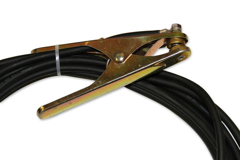 Beefy 19 Foot Ground Cable With 10 25 Ground Clamp For Plasma Cutters And TIG MIG Welders Pro Grade Build With High Current Load Capacity Big Contact Area And More Than Twice The Length Of The Original Cable