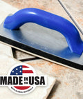 Gum Rubber Grout Float With Pure Gum Rubber Pad 9x4 Inch Aluminum Backing Plate Plastic Handle Pro Grade Build USA